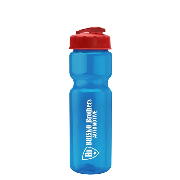28 oz Transparent Bike Bottle with Flip Top Lid... from ASI 40480 Koozie Group