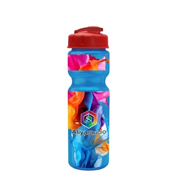 28 oz Transparent Bike Bottle with Flip Top Lid... from ASI 40480 Koozie Group