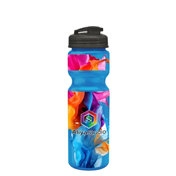 28 oz Transparent Bike Bottle with Flip Top Lid... from ASI 40480 Koozie Group