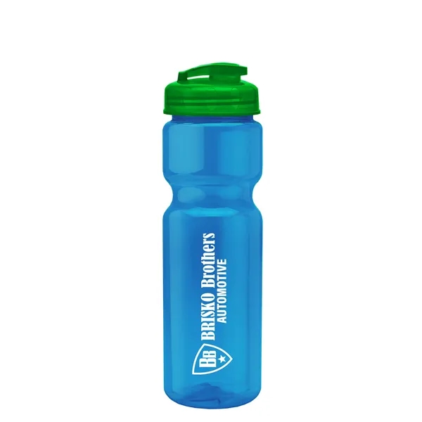 28 oz Transparent Bike Bottle with Flip Top Lid... from ASI 40480 Koozie Group