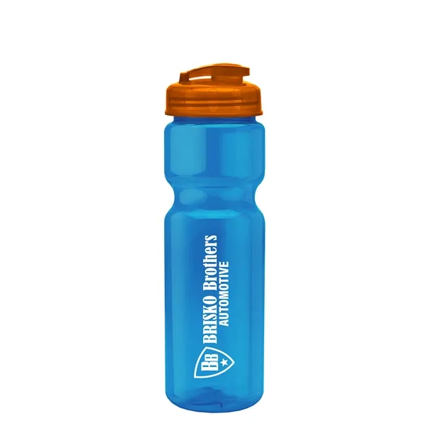 28 oz Transparent Bike Bottle with Flip Top Lid... from ASI 40480 Koozie Group