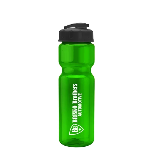 28 oz Transparent Bike Bottle with Flip Top Lid... from ASI 40480 Koozie Group