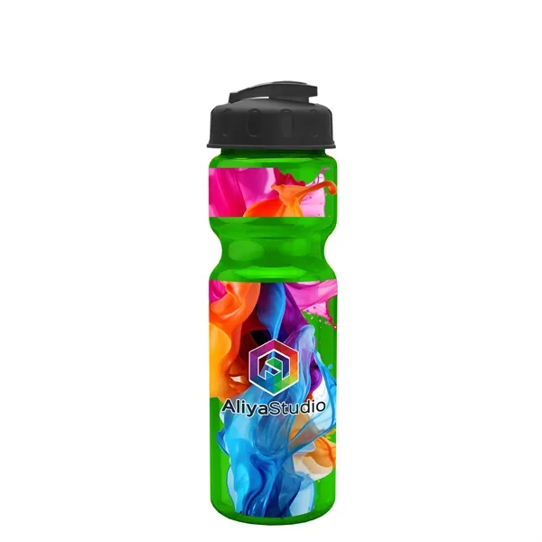 28 oz Transparent Bike Bottle with Flip Top Lid... from ASI 40480 Koozie Group