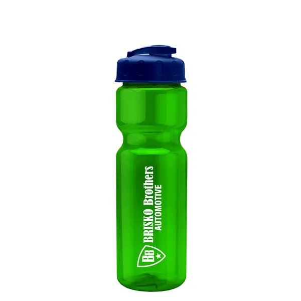 28 oz Transparent Bike Bottle with Flip Top Lid... from ASI 40480 Koozie Group