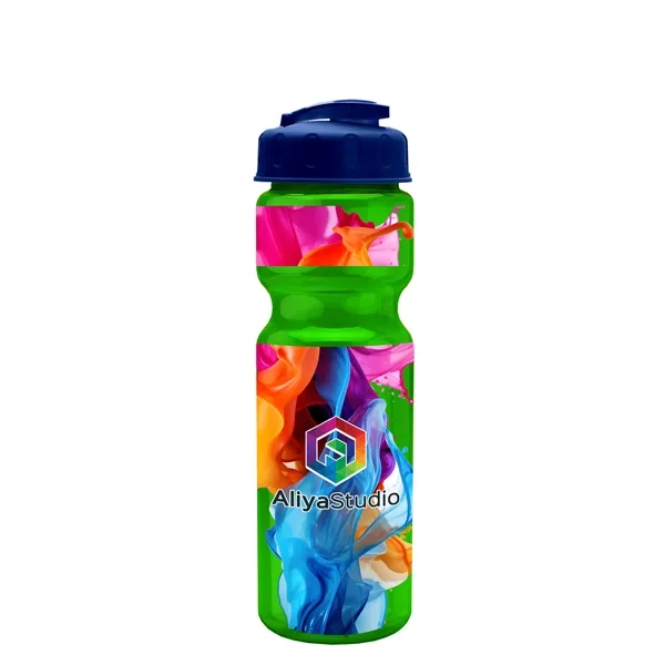 28 oz Transparent Bike Bottle with Flip Top Lid... from ASI 40480 Koozie Group