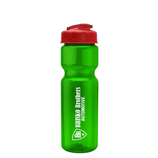 28 oz Transparent Bike Bottle with Flip Top Lid... from ASI 40480 Koozie Group