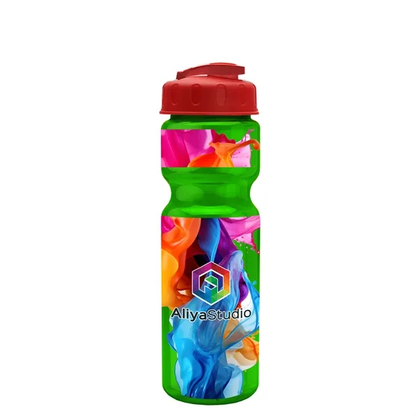 28 oz Transparent Bike Bottle with Flip Top Lid... from ASI 40480 Koozie Group