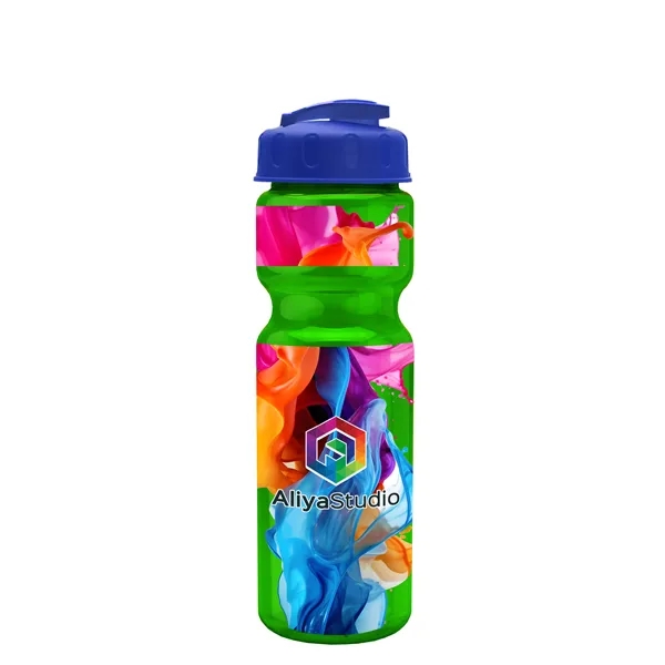 28 oz Transparent Bike Bottle with Flip Top Lid... from ASI 40480 Koozie Group