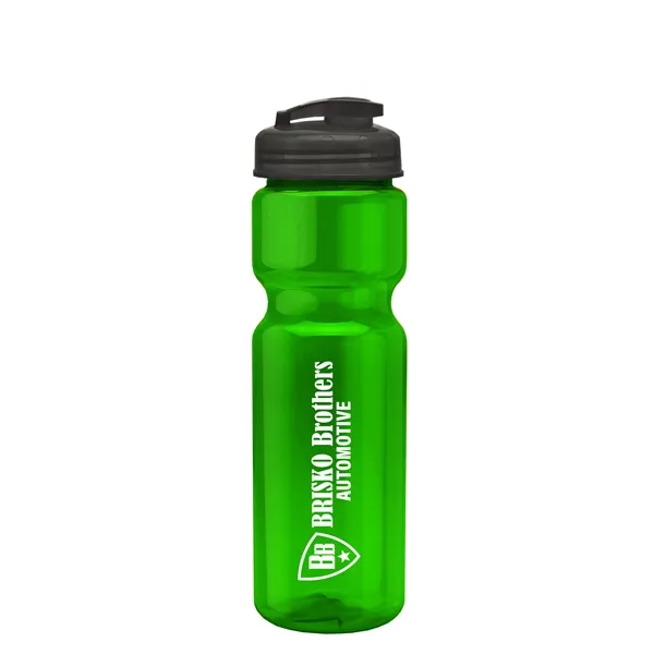 28 oz Transparent Bike Bottle with Flip Top Lid... from ASI 40480 Koozie Group