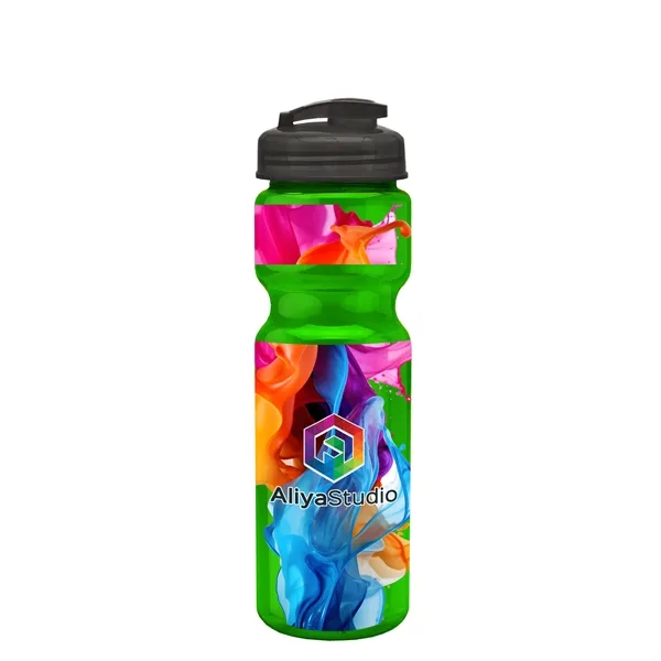 28 oz Transparent Bike Bottle with Flip Top Lid... from ASI 40480 Koozie Group