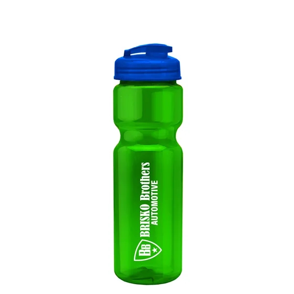 28 oz Transparent Bike Bottle with Flip Top Lid... from ASI 40480 Koozie Group