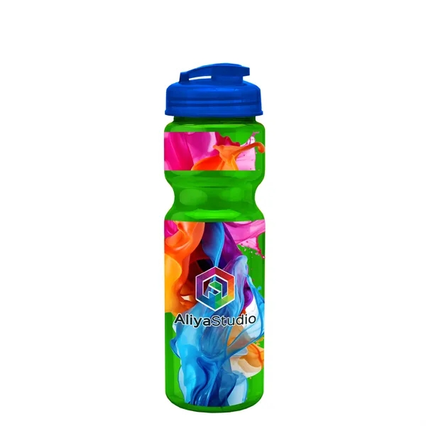 28 oz Transparent Bike Bottle with Flip Top Lid... from ASI 40480 Koozie Group