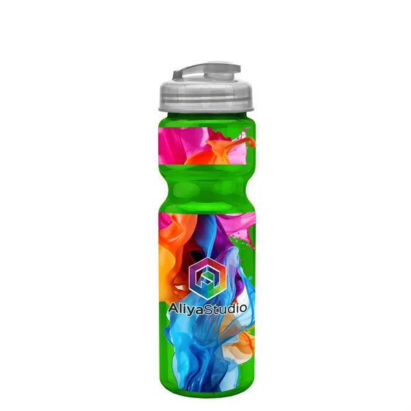 28 oz Transparent Bike Bottle with Flip Top Lid... from ASI 40480 Koozie Group