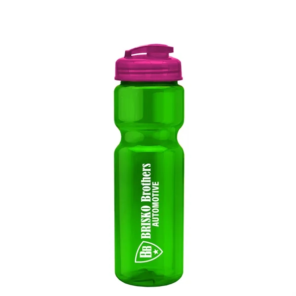 28 oz Transparent Bike Bottle with Flip Top Lid... from ASI 40480 Koozie Group
