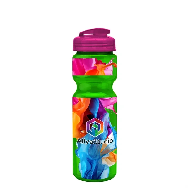28 oz Transparent Bike Bottle with Flip Top Lid... from ASI 40480 Koozie Group