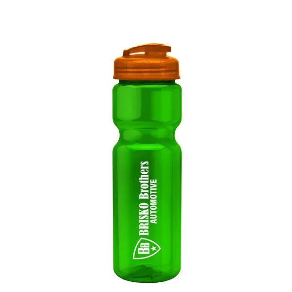 28 oz Transparent Bike Bottle with Flip Top Lid... from ASI 40480 Koozie Group