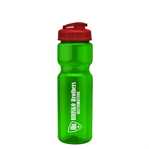 28 oz Transparent Bike Bottle with Flip Top Lid... from ASI 40480 Koozie Group