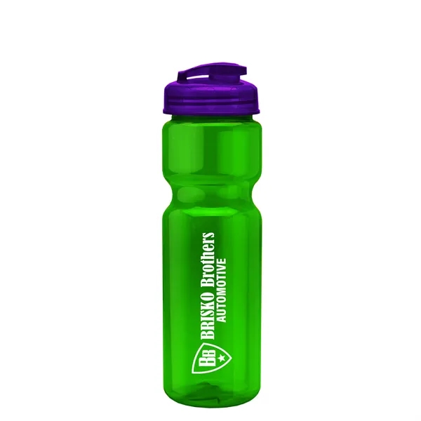 28 oz Transparent Bike Bottle with Flip Top Lid... from ASI 40480 Koozie Group