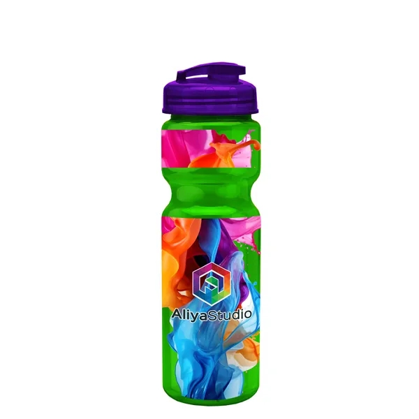 28 oz Transparent Bike Bottle with Flip Top Lid... from ASI 40480 Koozie Group