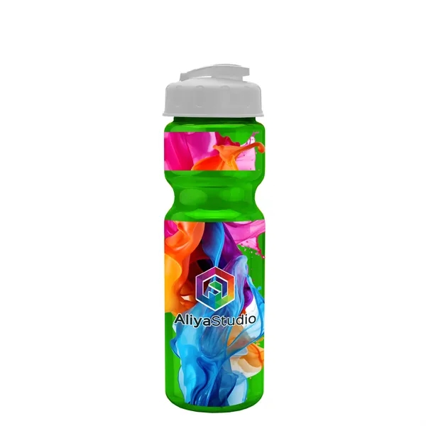 28 oz Transparent Bike Bottle with Flip Top Lid... from ASI 40480 Koozie Group