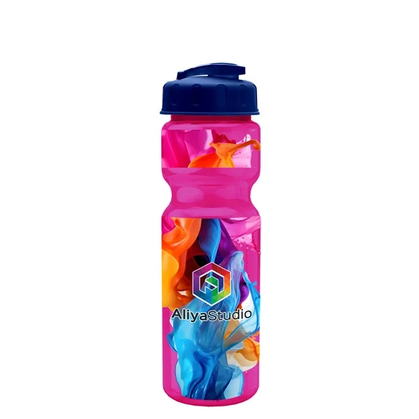 28 oz Transparent Bike Bottle with Flip Top Lid... from ASI 40480 Koozie Group