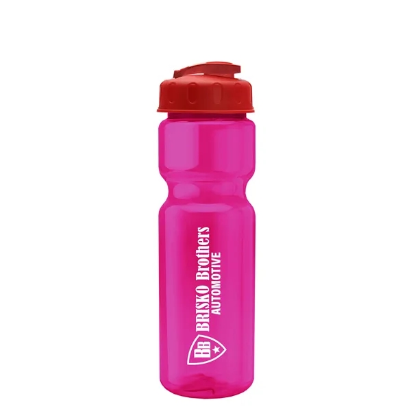 28 oz Transparent Bike Bottle with Flip Top Lid... from ASI 40480 Koozie Group