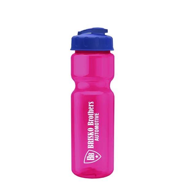 28 oz Transparent Bike Bottle with Flip Top Lid... from ASI 40480 Koozie Group