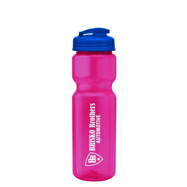 28 oz Transparent Bike Bottle with Flip Top Lid... from ASI 40480 Koozie Group