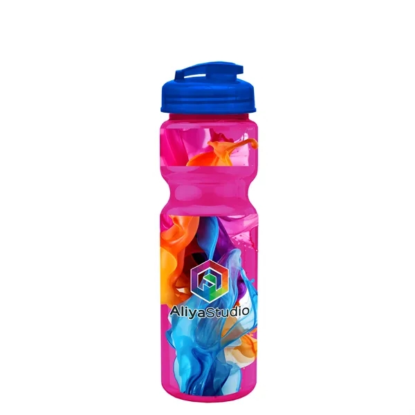 28 oz Transparent Bike Bottle with Flip Top Lid... from ASI 40480 Koozie Group