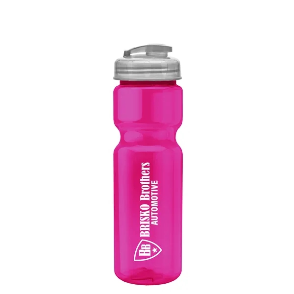 28 oz Transparent Bike Bottle with Flip Top Lid... from ASI 40480 Koozie Group