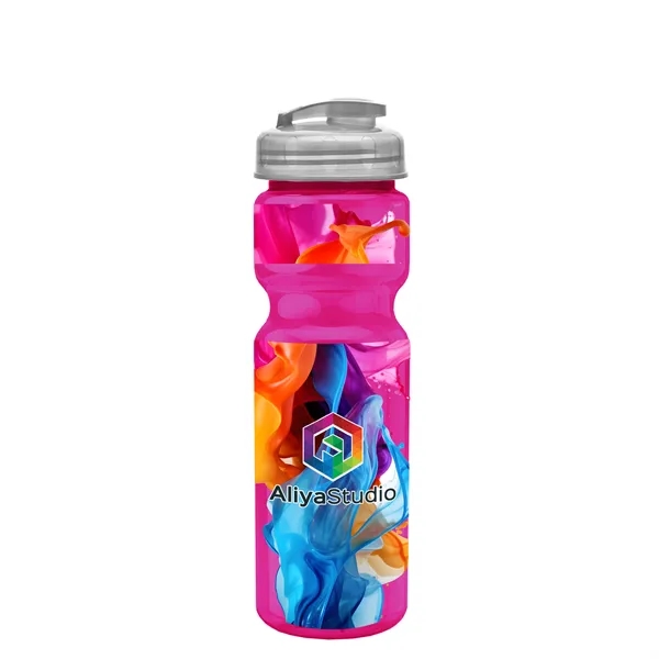 28 oz Transparent Bike Bottle with Flip Top Lid... from ASI 40480 Koozie Group