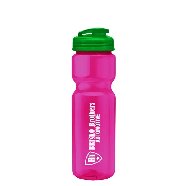 28 oz Transparent Bike Bottle with Flip Top Lid... from ASI 40480 Koozie Group