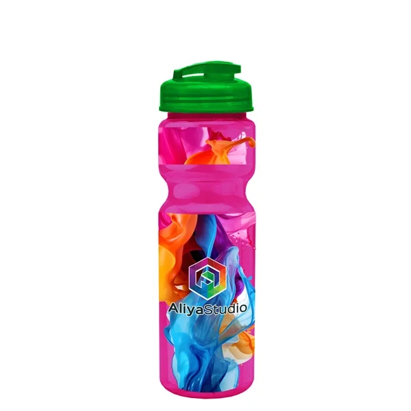 28 oz Transparent Bike Bottle with Flip Top Lid... from ASI 40480 Koozie Group