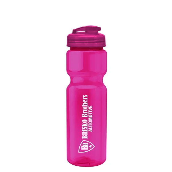 28 oz Transparent Bike Bottle with Flip Top Lid... from ASI 40480 Koozie Group