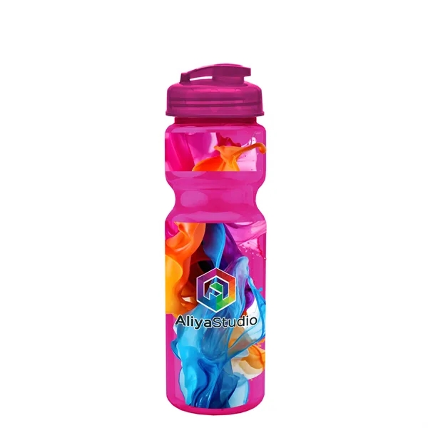 28 oz Transparent Bike Bottle with Flip Top Lid... from ASI 40480 Koozie Group