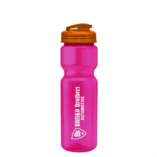 28 oz Transparent Bike Bottle with Flip Top Lid... from ASI 40480 Koozie Group