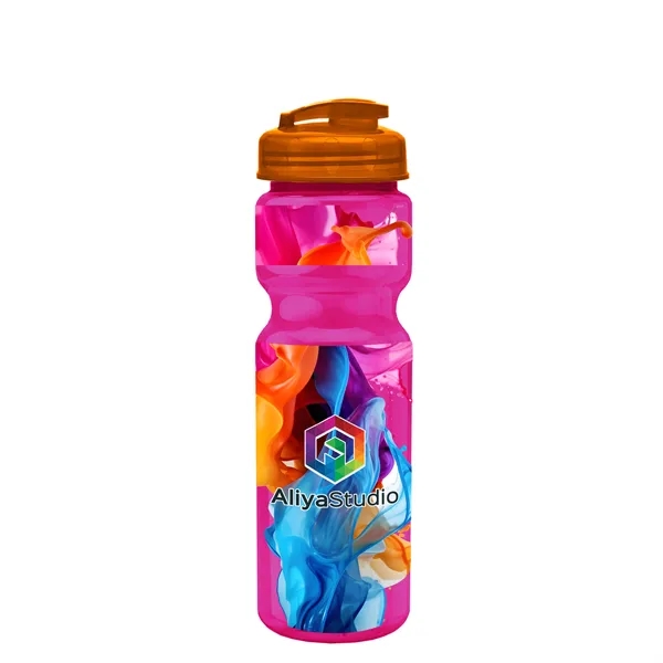 28 oz Transparent Bike Bottle with Flip Top Lid... from ASI 40480 Koozie Group