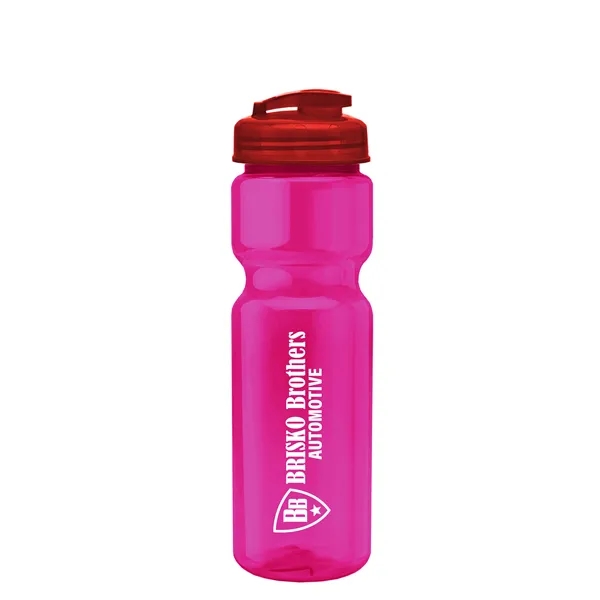 28 oz Transparent Bike Bottle with Flip Top Lid... from ASI 40480 Koozie Group