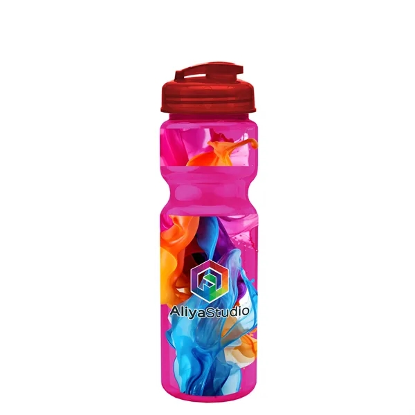 28 oz Transparent Bike Bottle with Flip Top Lid... from ASI 40480 Koozie Group