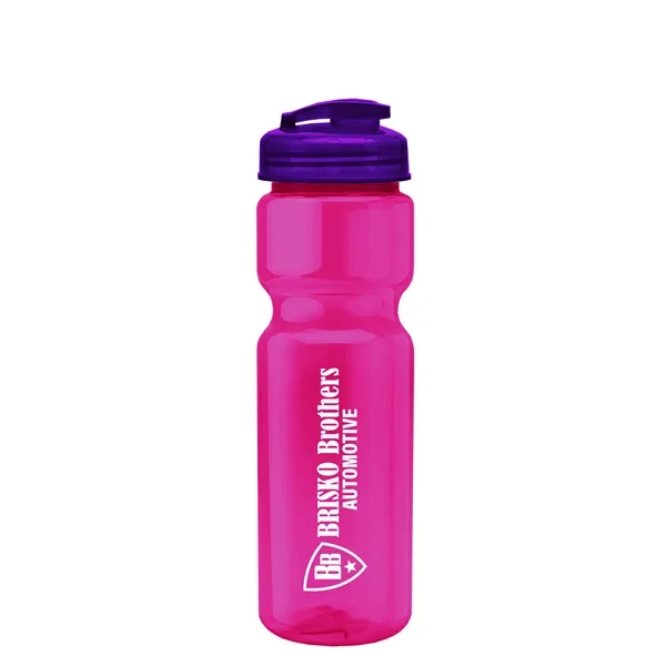 28 oz Transparent Bike Bottle with Flip Top Lid... from ASI 40480 Koozie Group