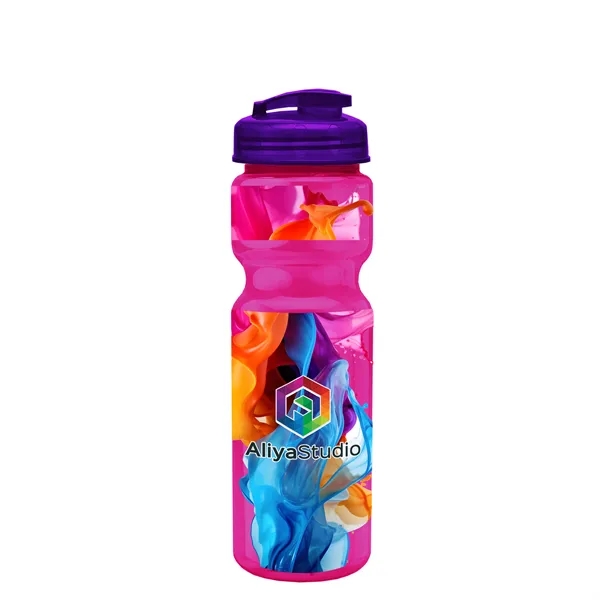 28 oz Transparent Bike Bottle with Flip Top Lid... from ASI 40480 Koozie Group