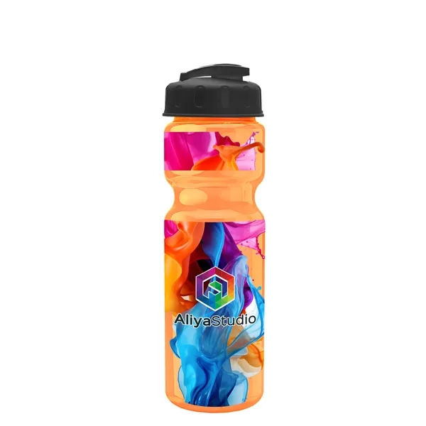 28 oz Transparent Bike Bottle with Flip Top Lid... from ASI 40480 Koozie Group
