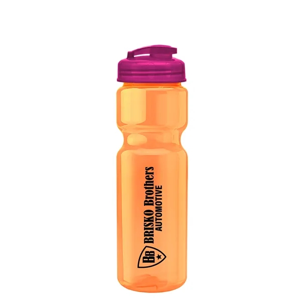 28 oz Transparent Bike Bottle with Flip Top Lid... from ASI 40480 Koozie Group