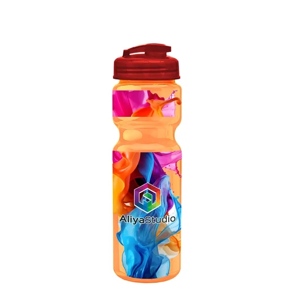 28 oz Transparent Bike Bottle with Flip Top Lid... from ASI 40480 Koozie Group