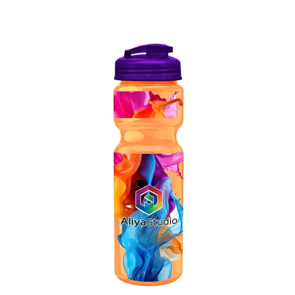 28 oz Transparent Bike Bottle with Flip Top Lid... from ASI 40480 Koozie Group