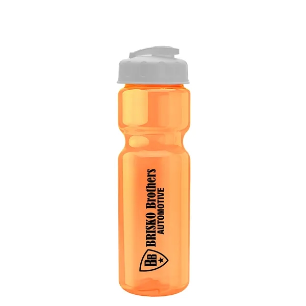 28 oz Transparent Bike Bottle with Flip Top Lid... from ASI 40480 Koozie Group