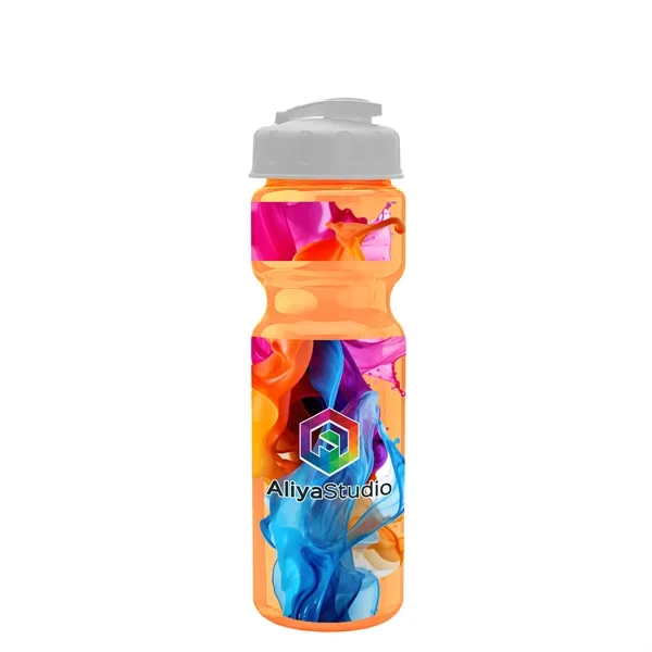 28 oz Transparent Bike Bottle with Flip Top Lid... from ASI 40480 Koozie Group