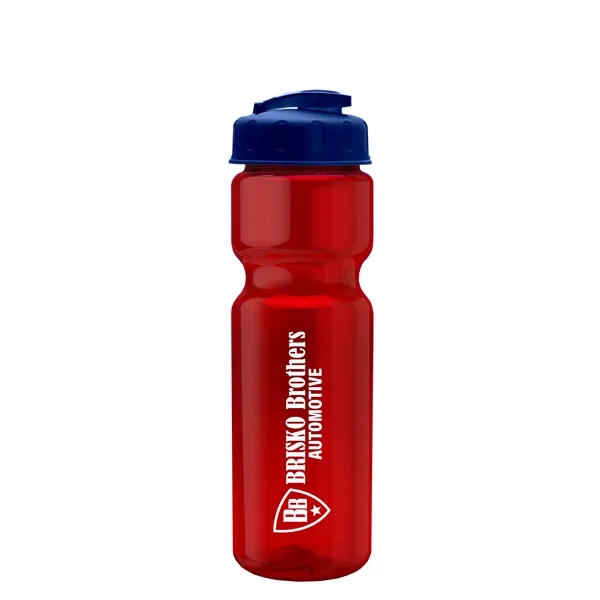 28 oz Transparent Bike Bottle with Flip Top Lid... from ASI 40480 Koozie Group