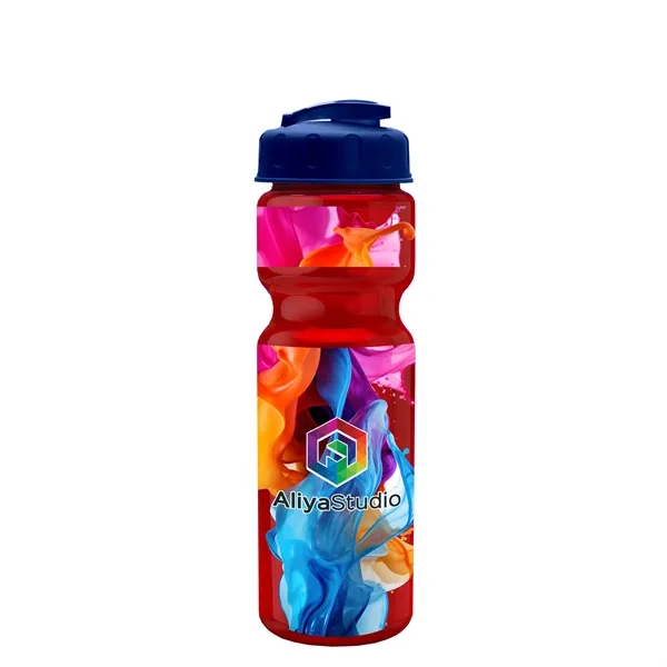 28 oz Transparent Bike Bottle with Flip Top Lid... from ASI 40480 Koozie Group
