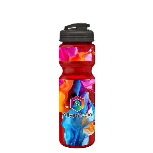 28 oz Transparent Bike Bottle with Flip Top Lid... from ASI 40480 Koozie Group
